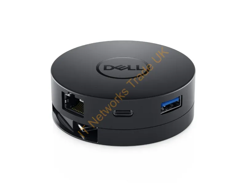 W0YFT - DELL DA300 Wired USB 3.2 Gen 2 (3.1 Gen 2) Type-C Black