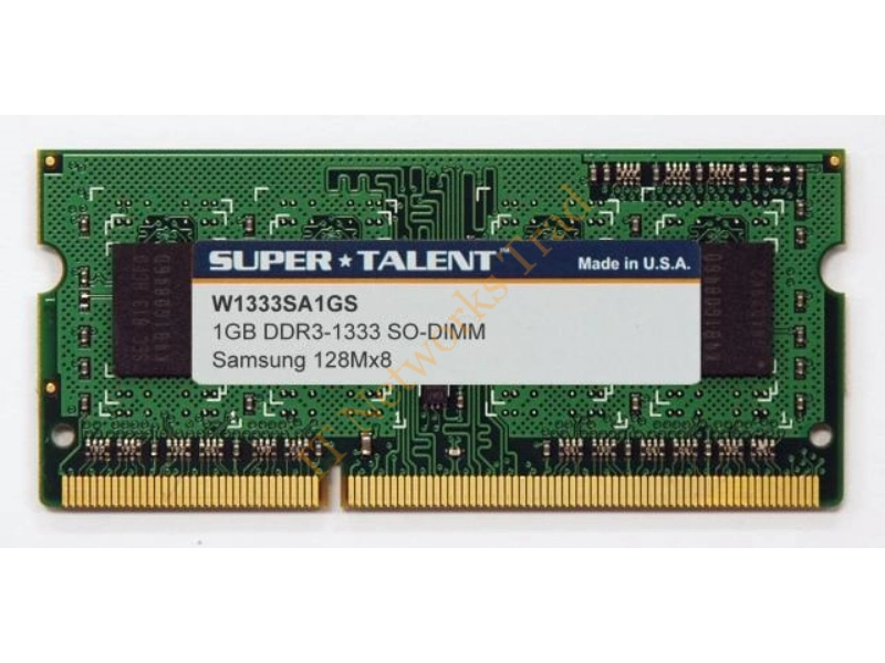 W106SA1G6S Super Talent DDR3-1066 SODIMM 1GB/128Mx16 Notebook Memory Laptop Memory
