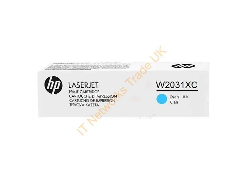 W2031XC - HP W2031XC/415X Toner cartridge cyan Contract, 6K pages ISO/IEC 19798 for HP M 454