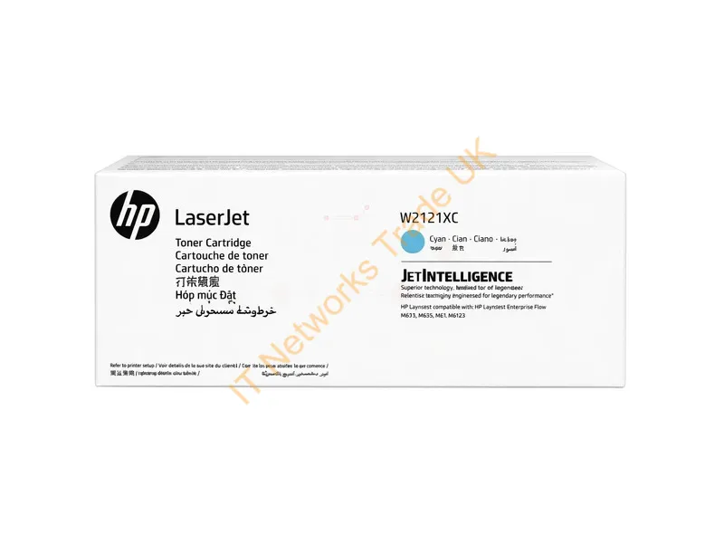 W2121XC - HP W2121XC/212XC Toner cartridge cyan Contract, 10K pages ISO/IEC 19798 for HP CLJ M 554