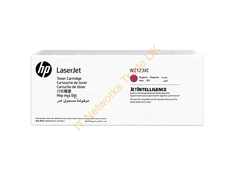 W2123XC - HP W2123XC/212XC Toner cartridge magenta Contract, 10K pages ISO/IEC 19798 for HP CLJ M 554