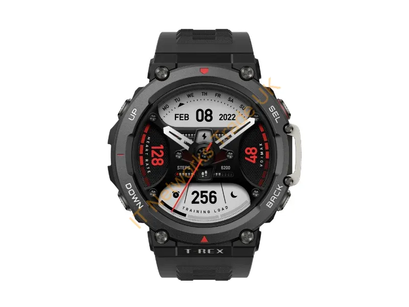 W2170OV6N - Amazfit T-Rex 2 3.53 cm (1.39") AMOLED 47 mm Digital 454 x 454 pixels Touchscreen Black GPS (satellite)