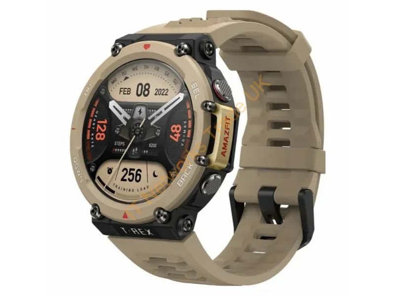 W2170OV7N - Amazfit T-Rex 2 3.53 cm (1.39") AMOLED 47 mm Beige, Black GPS (satellite)