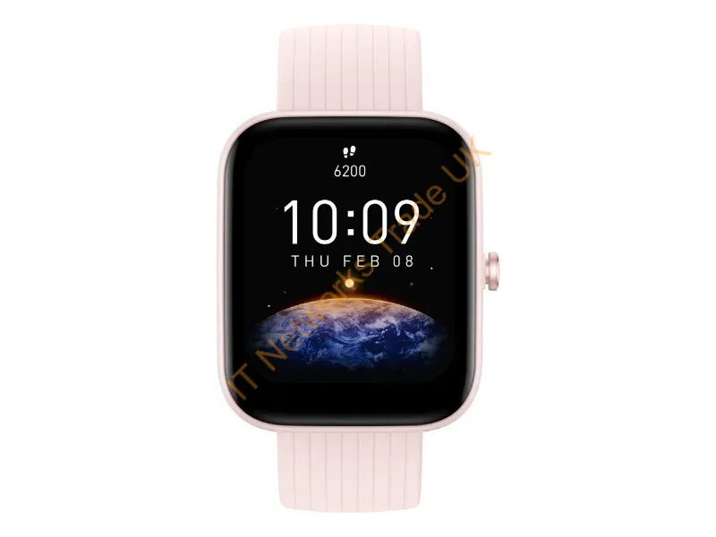 W2171OV2N - Amazfit Bip 3 Pro 4.29 cm (1.69") TFT 44 mm Digital 240 x 280 pixels Touchscreen Pink GPS (satellite)
