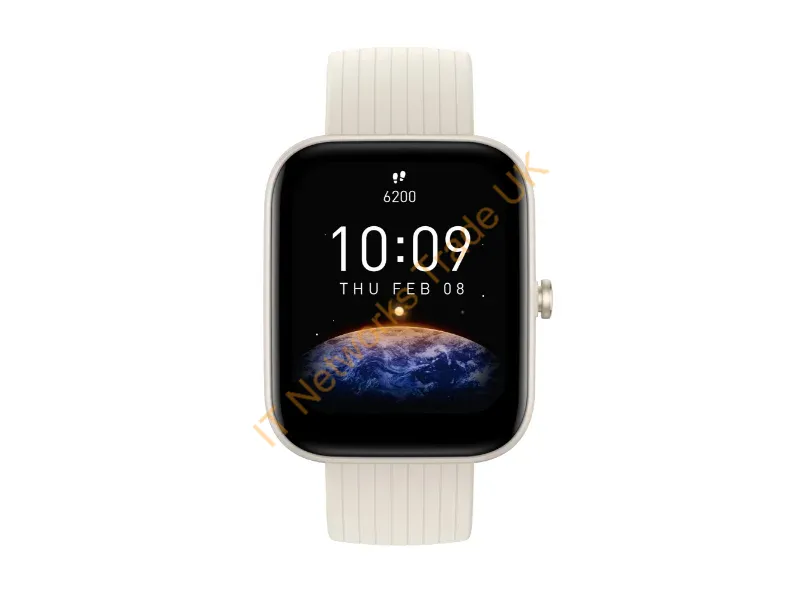 W2171OV3N - Amazfit Bip 3 Pro 4.29 cm (1.69") TFT 44 mm Digital 240 x 280 pixels Touchscreen Cream GPS (satellite)