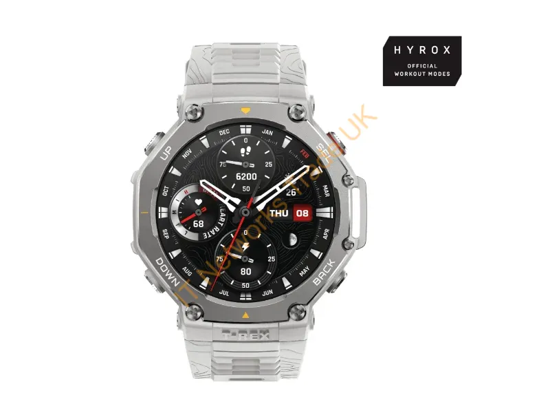 W2322GL6N - Amazfit T-Rex 3 3.81 cm (1.5") AMOLED Digital 480 x 480 pixels Touchscreen Stainless steel GPS (satellite)