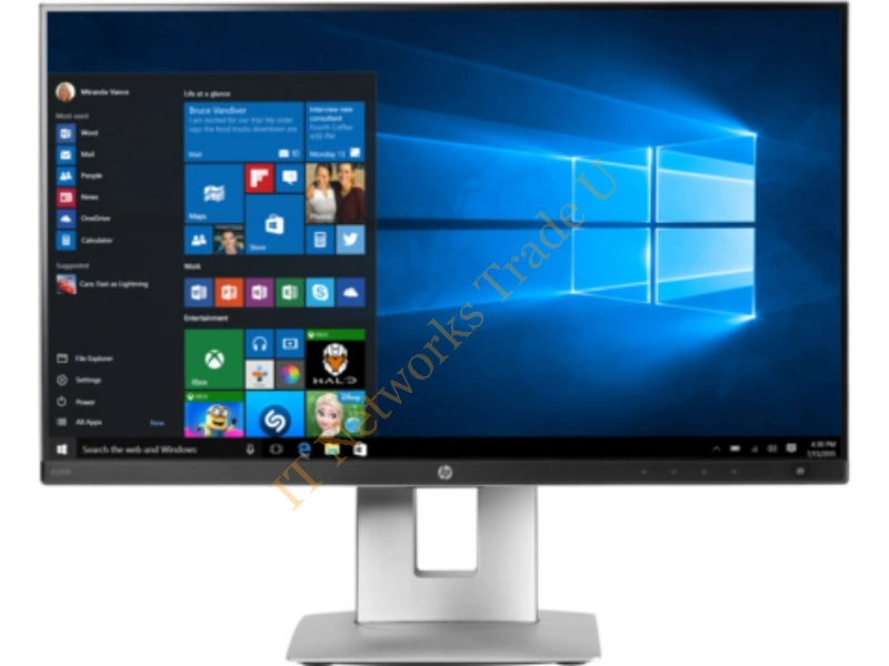 W2Z50AA#ABB - HP EliteDisplay E230t 23" 1920 x 1080pixels Multi-touch Table Black,Silver touch screen monitor