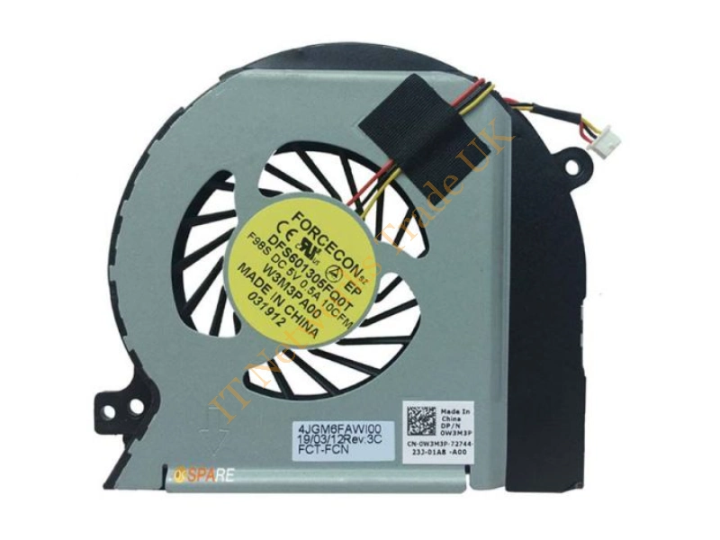 W3M -3P Dell CPU Cooling Fan for XPS 15
