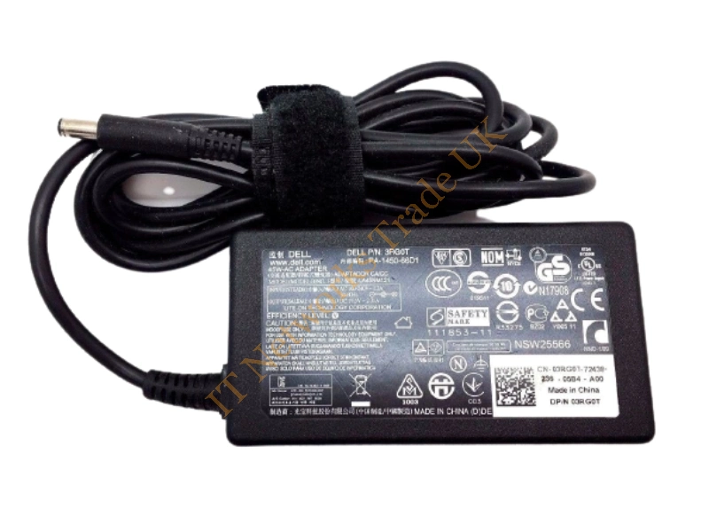 W6052 Dell 65W 19.5V 3.34A AC Adapter Includes Power Cable Power Adapter