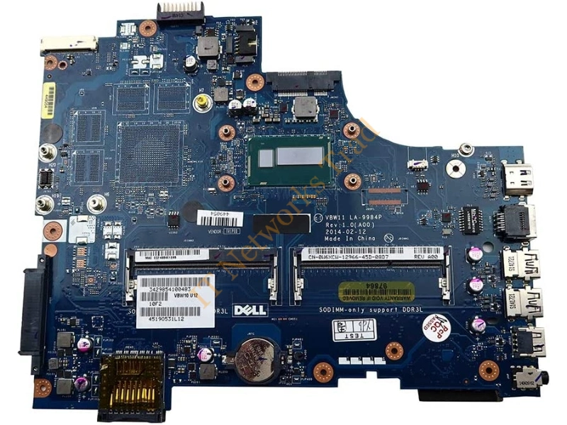 W6XCW Dell System Board for i5-4200U W/1.6GHz CPU Inspiron 17R 5737 Laptop Laptop Motherboard