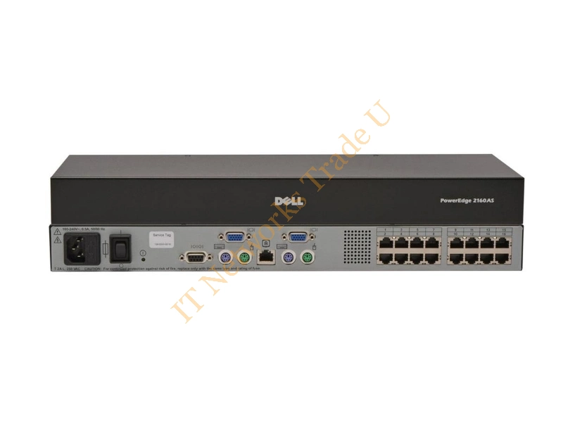 W7941 Dell PowerEdge 2160AS 16 Ports PS/2 USB KVM Console Switch KVM Switch