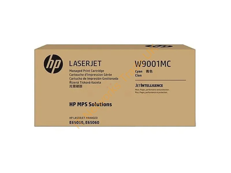 W9001MC - HP W9001MC Toner cartridge cyan Contract, 28K pages ISO/IEC 19798 for HP E 65050