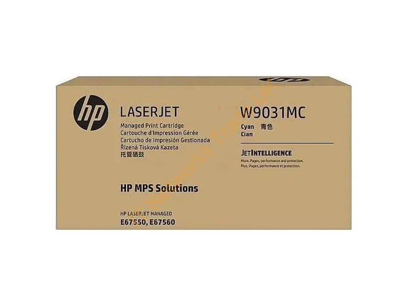 W9031MC - HP W9031MC Toner cartridge cyan Contract, 28K pages ISO/IEC 19798 for HP E 67550