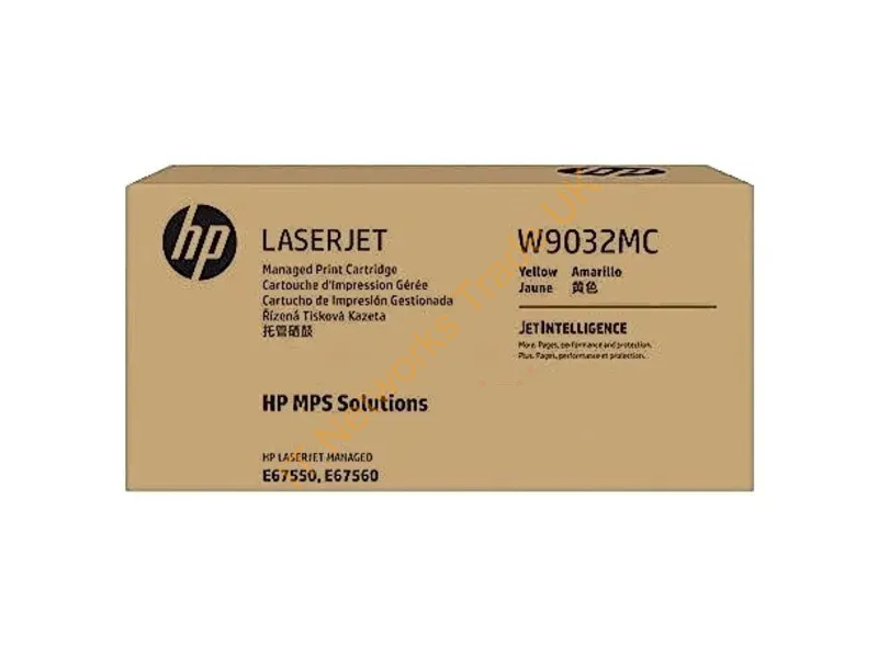 W9032MC - HP W9032MC Toner cartridge yellow Contract, 28K pages ISO/IEC 19798 for HP E 67550