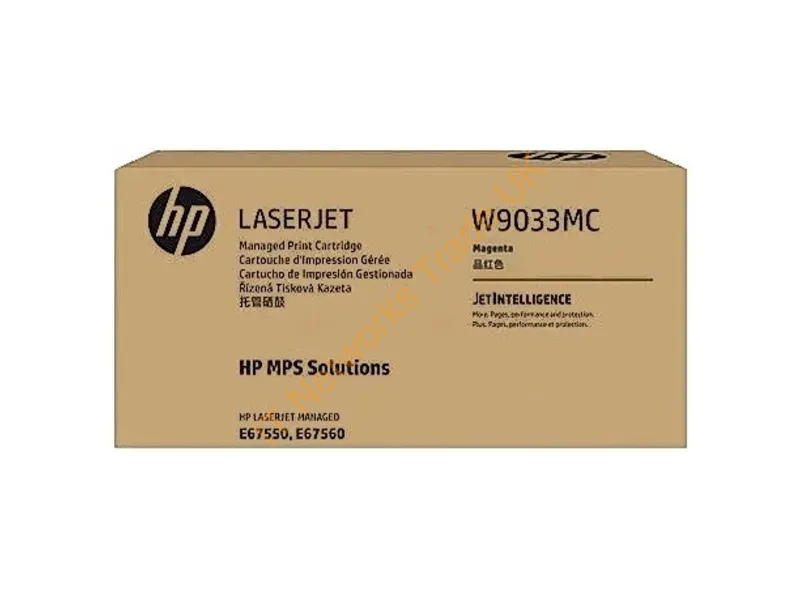 W9033MC HP Magenta Toner Cartridge  Color LaserJet Managed MFP E65050 / E65060 Printer