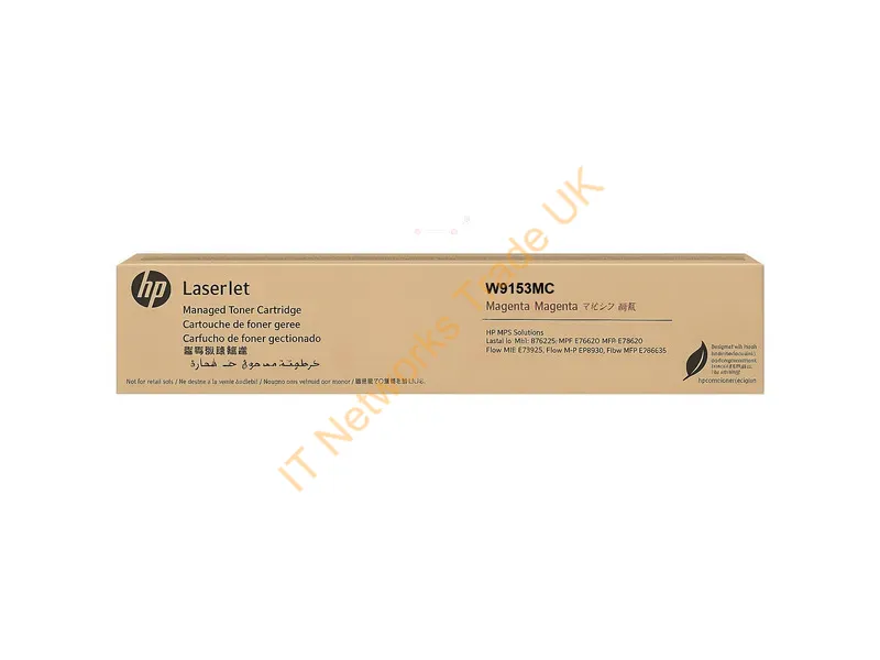 W9153MC - HP W9153MC Toner cartridge magenta Contract, 24K pages ISO/IEC 19752 for HP LaserJet E 78625