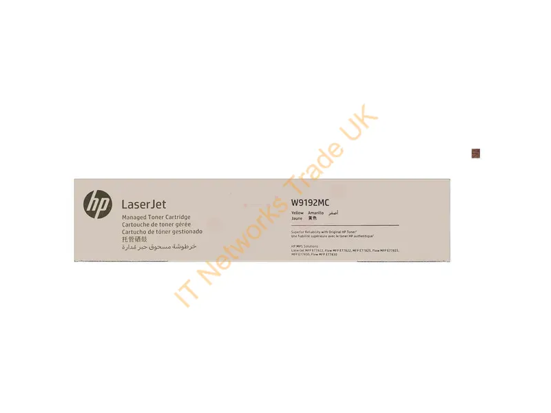 W9192MC - HP W9192MC Toner-kit yellow Contract, 28K pages ISO/IEC 19798 for HP E 77800