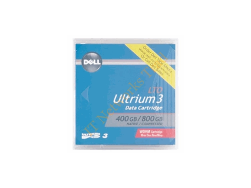 WC374 Dell 400/800GB LTO Ultrium 3 WORM Tape Cartridge for PowerEdge 6600, 2800FS, 6800 FS, 2900 FS, 1900 FS, 840 FS Tape Media Storage