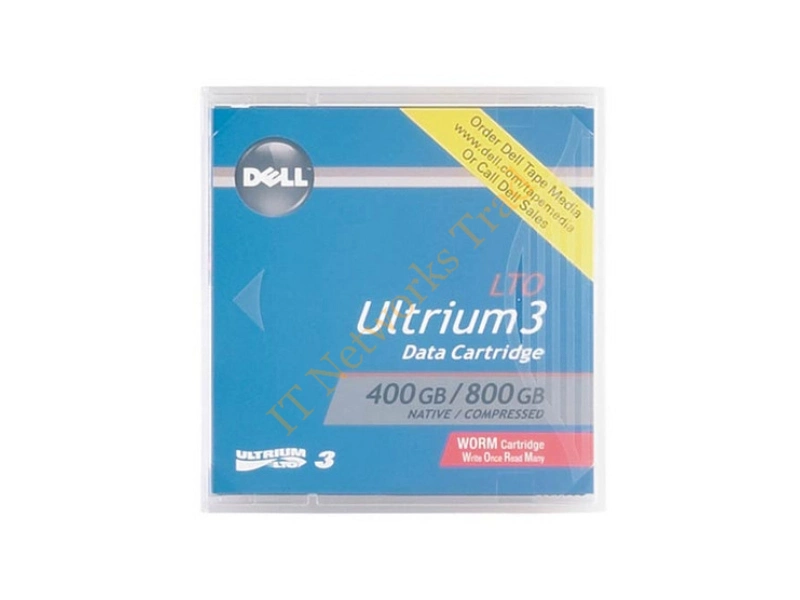WC375 Dell 400/800GB LTO Ultrium 3 WORM Tape Cartridge (5-Pack) for PowerEdge 6600, 2800FS, 6800 FS, 2900 FS, 1900 FS, 840 FS Tape Media Storage