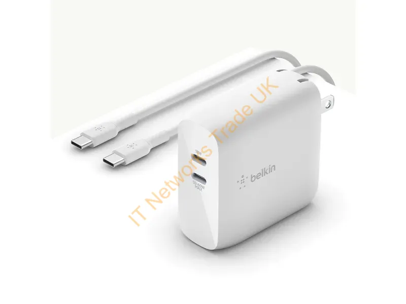 WCH003DQ2MWH-B6 - Belkin Wch003Dq2Mwh-B6 Mobile Device Charger Universal White Ac Indoor