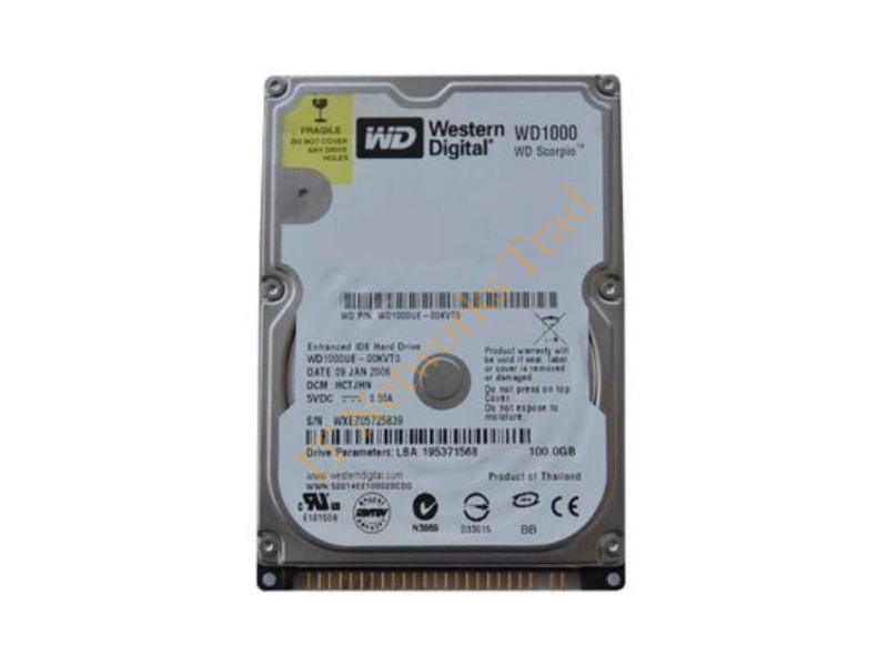 WD1000VE-00KWT0 Western Digital Scorpio 100GB 5400RPM ATA-100 8MB Cache 2.5-inch Internal Laptop Hard Disk Drive Internal HDD