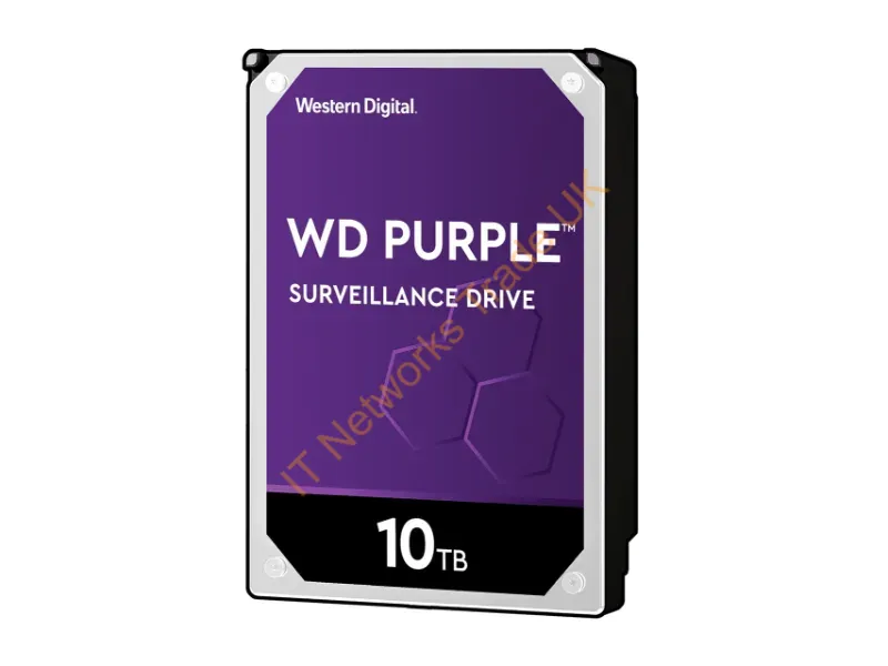 WD102PURZ Western Digital WD Purple Surveillance 10TB 7200RPM SATA 6Gb/s 256MB Cache 3.5-inch Server Hard Drive Internal HDD