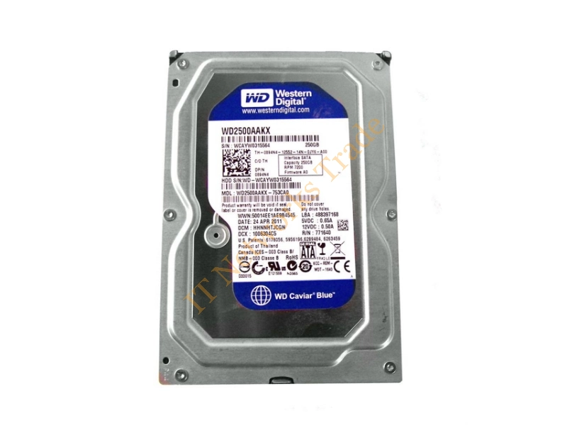 WD2500AAKK-753CA0 Western Digital 250GB 7200RPM SATA 6Gb/s 3.5-inch Desktop Hard Disk Drive Internal HDD