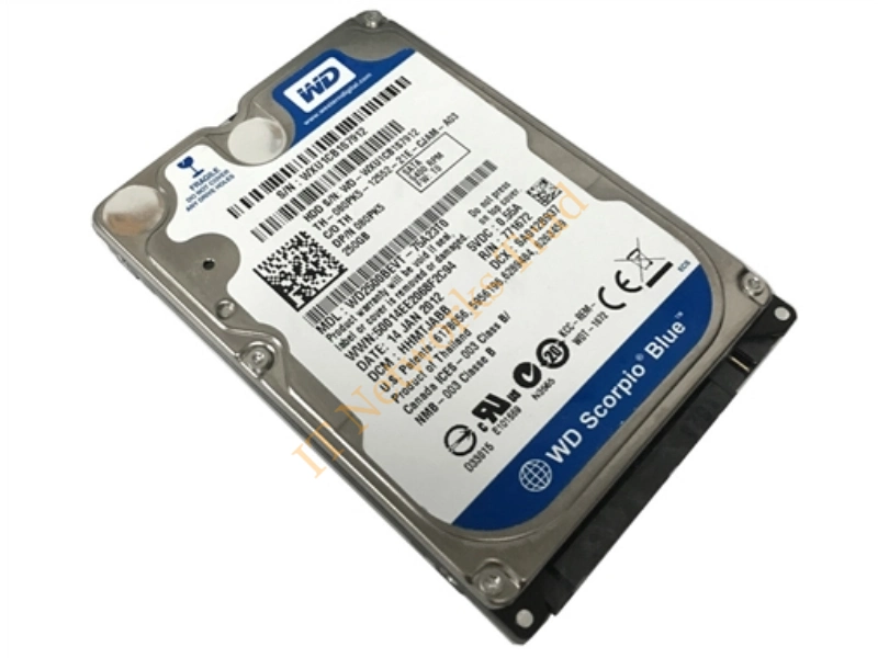 WD2500BMV-11A04S0 Western Digital 250GB 5400RPM USB 2.0 8MB Cache 2.5-inch Internal Laptop Hard Disk Drive Internal HDD