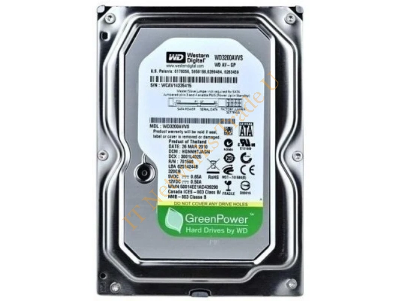 WD30EURX-64HYZY0 Western Digital 3TB 5400RPM SATA 6Gb/s 3.5-inch Desktop Hard Disk Drive Internal HDD