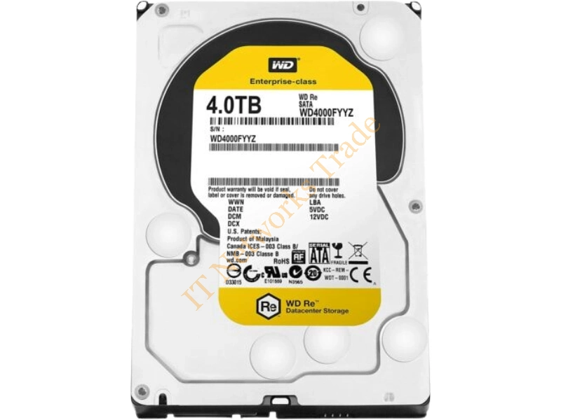 WD4000FYYZ-01UL1B3 Western Digital 4TB 7200RPM SATA 6Gb/s 64MB Cache 3.5-inch Desktop Hard Disk Drive Internal HDD