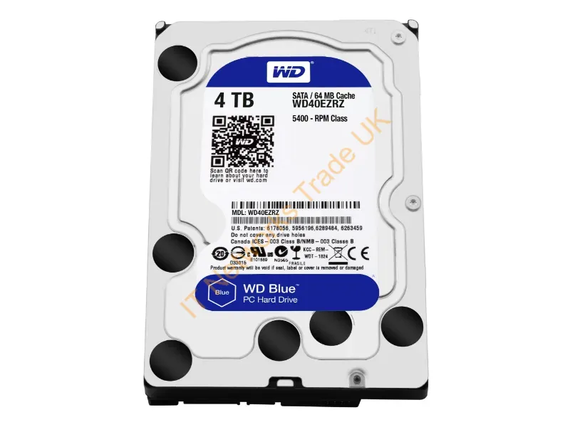 WD40EZRZ - Western Digital Blue HDD 4000GB Serial ATA III internal hard drive