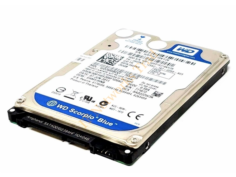 WD5000BEKT-75A9T0 Western Digital Scorpio Black 500GB 7200RPM SATA 3GB/s 16MB Cache 2.5-inch Internal Laptop Hard Disk Drive Internal HDD