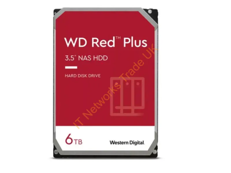 WD60EFPX-20PK - Western Digital Red Plus Wd60Efpx Internal Hard Drive 6 Tb 5400 Rpm 256 Mb 3.5" Serial Ata Iii