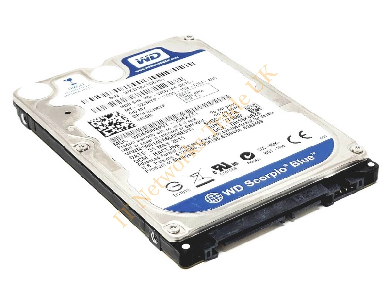 WD6400BPVT-35HXZT1 Western Digital 640GB 5400RPM SATA 3Gb/s 2.5-inch Laptop Hard Disk Drive Internal HDD