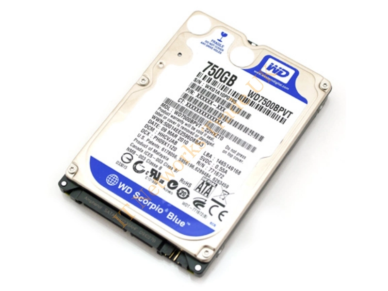 WD7500BPVT-60HXZT1 Western Digital 750GB 5400RPM SATA 3Gb/s 2.5-inch Laptop Hard Disk Drive Internal HDD