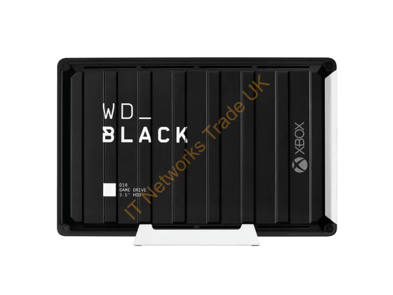 WDBA5E0120HBK-NESN - Western Digital Black D10 External Hard Drive 12 Tb 7200 Rpm Usb Type-A / Micro-Usb B 3.2 Gen 1 (3.1 Gen 1) Black, White
