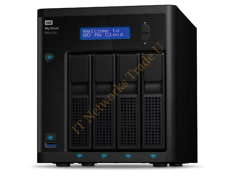 WDBNFA0400KBK-EESN - Western Digital PR4100 NAS Desktop Ethernet LAN Black NAS Servers