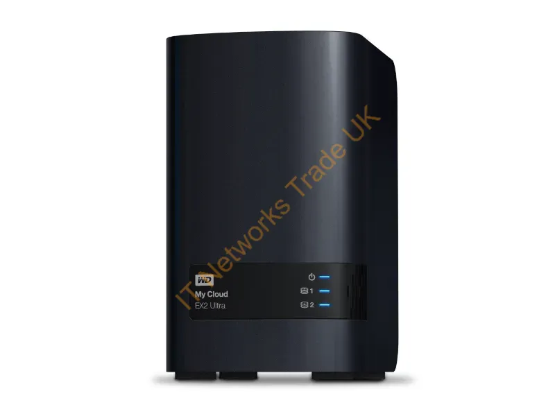 WDBVBZ0120JCH-EESN - Western Digital My Cloud EX2 Ultra NAS Desktop Ethernet LAN Black NAS Servers