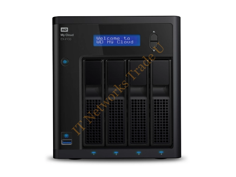 WDBWZE0080KBK-EESN - Western Digital My Cloud EX4100 NAS Desktop Ethernet LAN Black NAS Servers