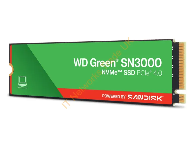 WDS100T4G1E-00CPS0 - Sandisk Green Sn3000 1 Tb M.2 Pci Express 4.0 Nvme Qlc 3D Nand