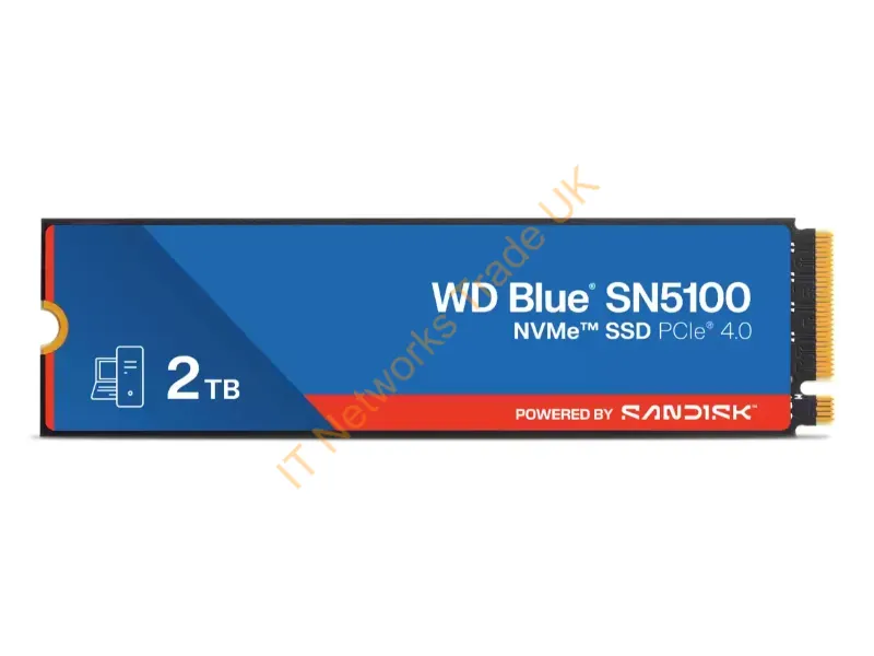 WDS200T5B0E-00CPE0PK - Sandisk Wd Blue Sn5100 2 Tb M.2 Pci Express 4.0 Nvme Qlc 3D Nand
