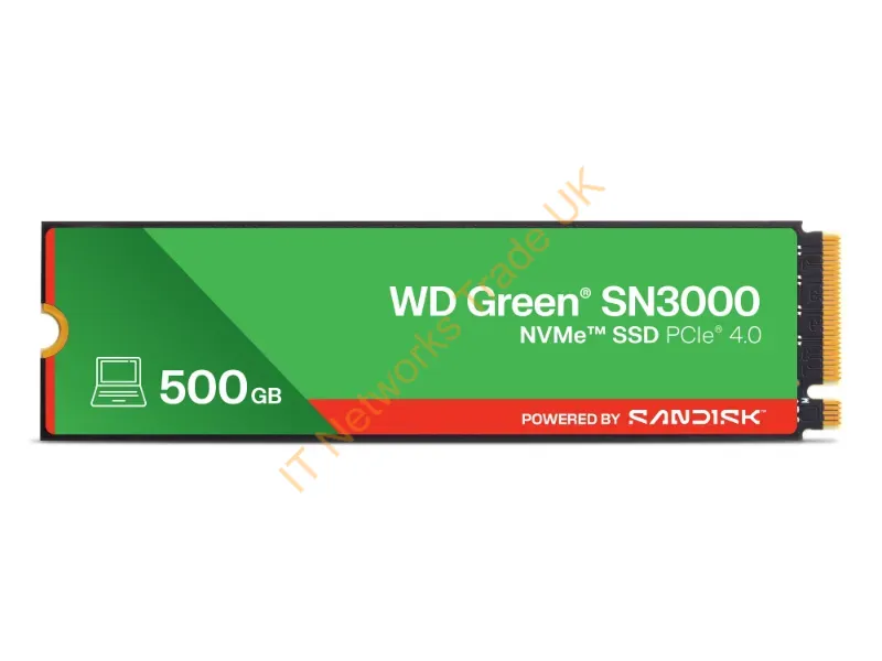 WDS500G4G0E-00CPS0 - Sandisk Green Wd Sn3000 Nvme 500 Gb M.2 Pci Express 4.0 Qlc 3D Nand