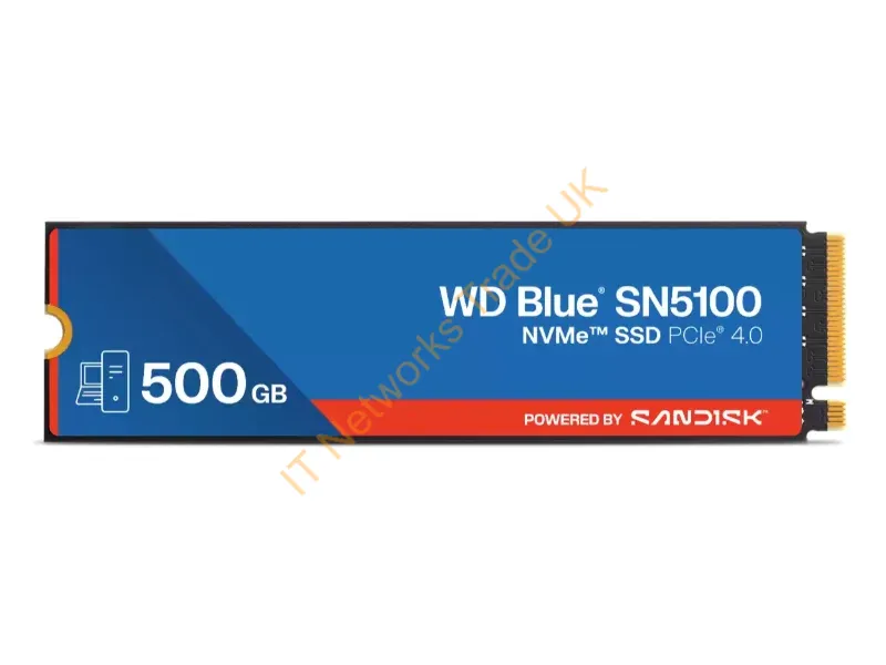 WDS500G5B0E-00CPE0 - Western Digital Wd Blue Sn5100 500 Gb M.2 Pci Express 4.0 Nvme Qlc 3D Nand