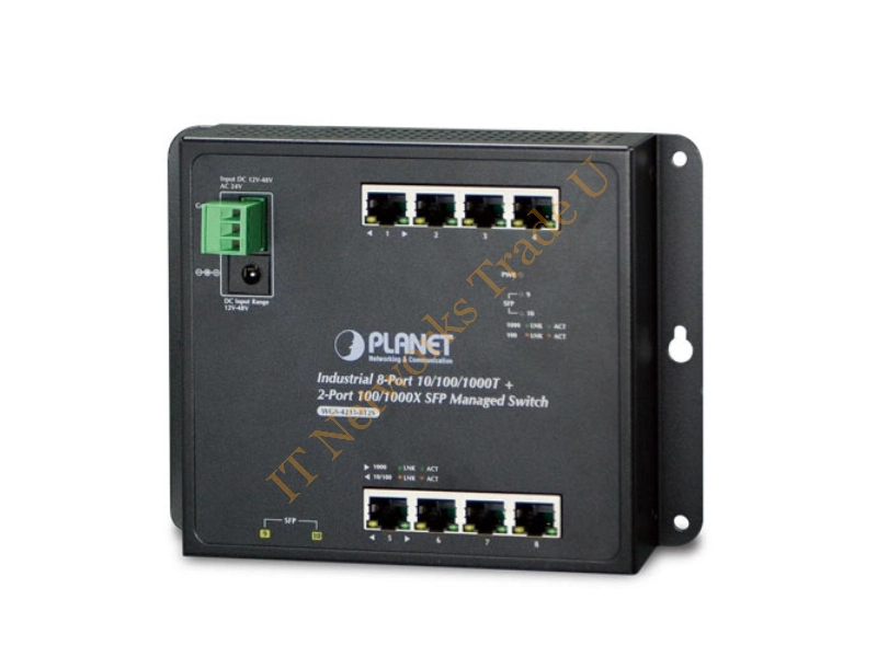 WGS-4215-8T2S - Planet WGS-4215-8T2S Managed network switch L2 Gigabit Ethernet (10/100/1000) Black network switch