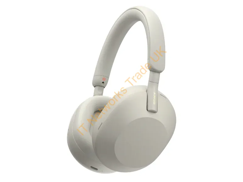 WH1000XM5S.CE7 - Sony WH-1000XM5 Noise Cancelling Wireless Headphones, 30 hours battery life, Overhead Bluetooth Headphones, Optimised for Alexa and Google Assistant, IOS and Android with Built-In Mic, in Silver