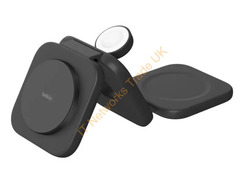 WIZ024TTBK - Belkin Boostcharge Pro Headphones, Smartphone, Smartwatch Black Usb Wireless Charging Fast Charging Indoor
