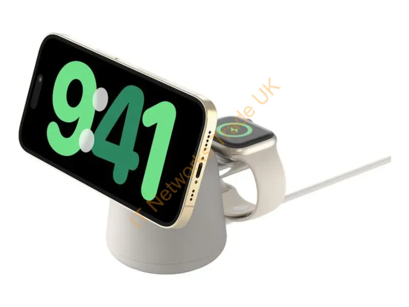 WIZ027TTH37 - Belkin Boostcharge Pro Headphones, Smartphone, Smartwatch Sand Ac, Usb Wireless Charging Fast Charging Indoor