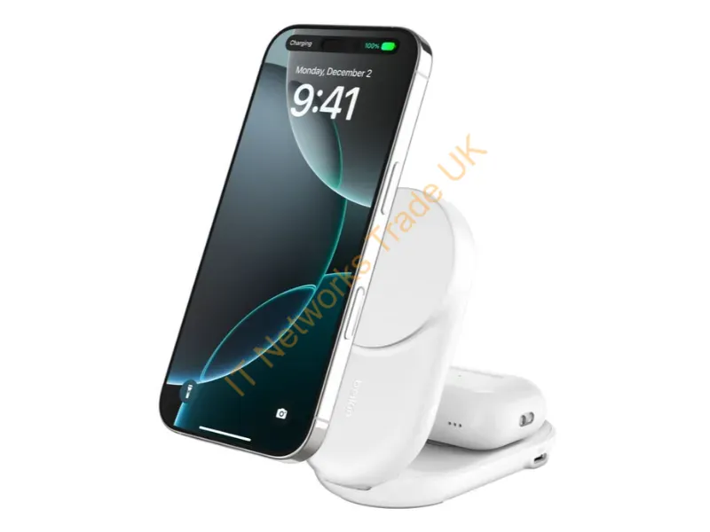 WIZ039TTWH - Belkin Ultracharge Fitness Tracker, Smartphone, Smartwatch, Headphones White Usb Wireless Charging Fast Charging Indoor