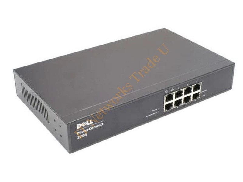WJ686 Dell Powerconnect 2708 8-Ports 10/100 Gigabit Managed Network Switch