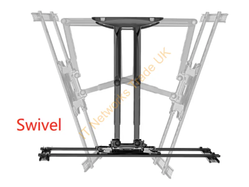 WM-80STR-01 - Gembird Rotating full motion TV wall mount, 40'' 80''